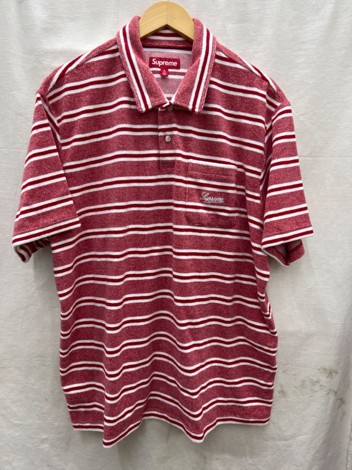 supreme シュプリーム Stripe Terry S Polo mtq 020 f 170