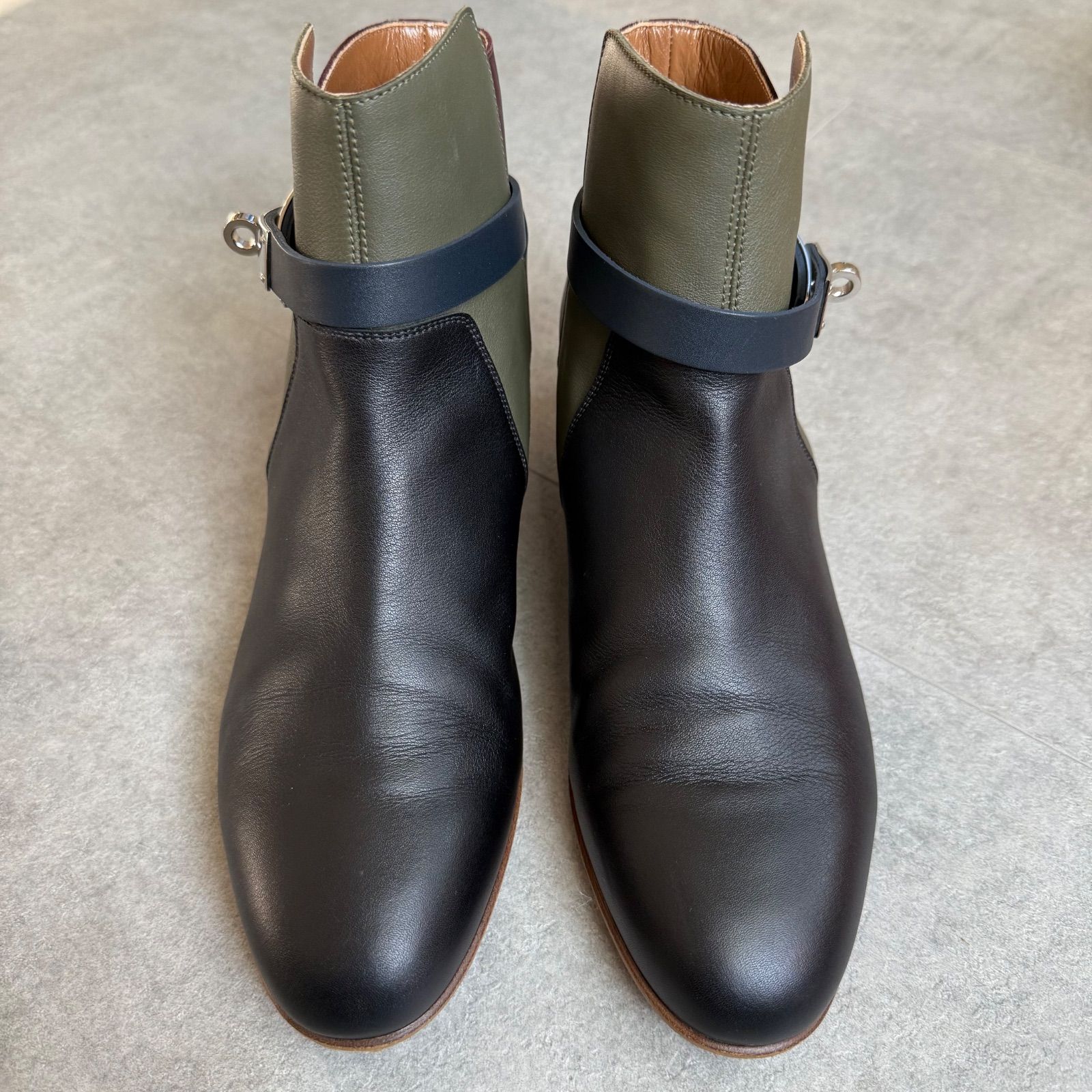 HERMES★エルメスショートブーツ37★ネオ★ ケリー金具★ネイビー HERMES☆エルメスショートブーツ37☆ネオ☆ ケリー金具☆ネイビー