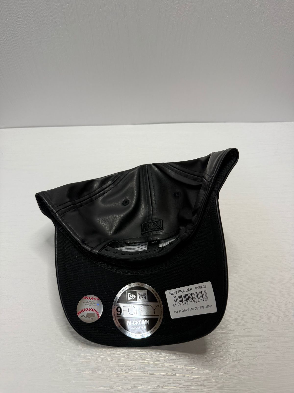  Newera デトロイトタイガース レザー 9 forty M-CROWN スナップバックキャップ ブラック ベースボールキャップ キャップ