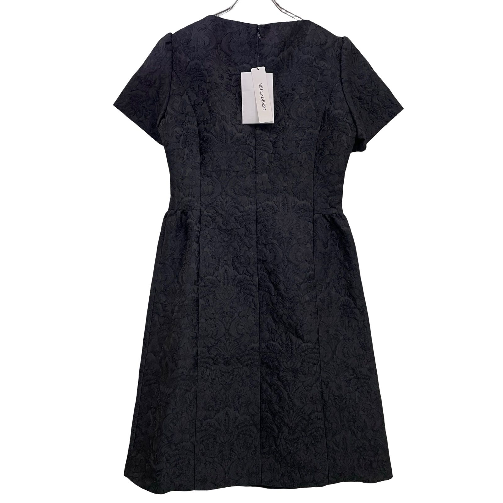 OG 29 ワンピース フ 花柄 半袖 ブラック フォーマル おしゃれ レディース 40