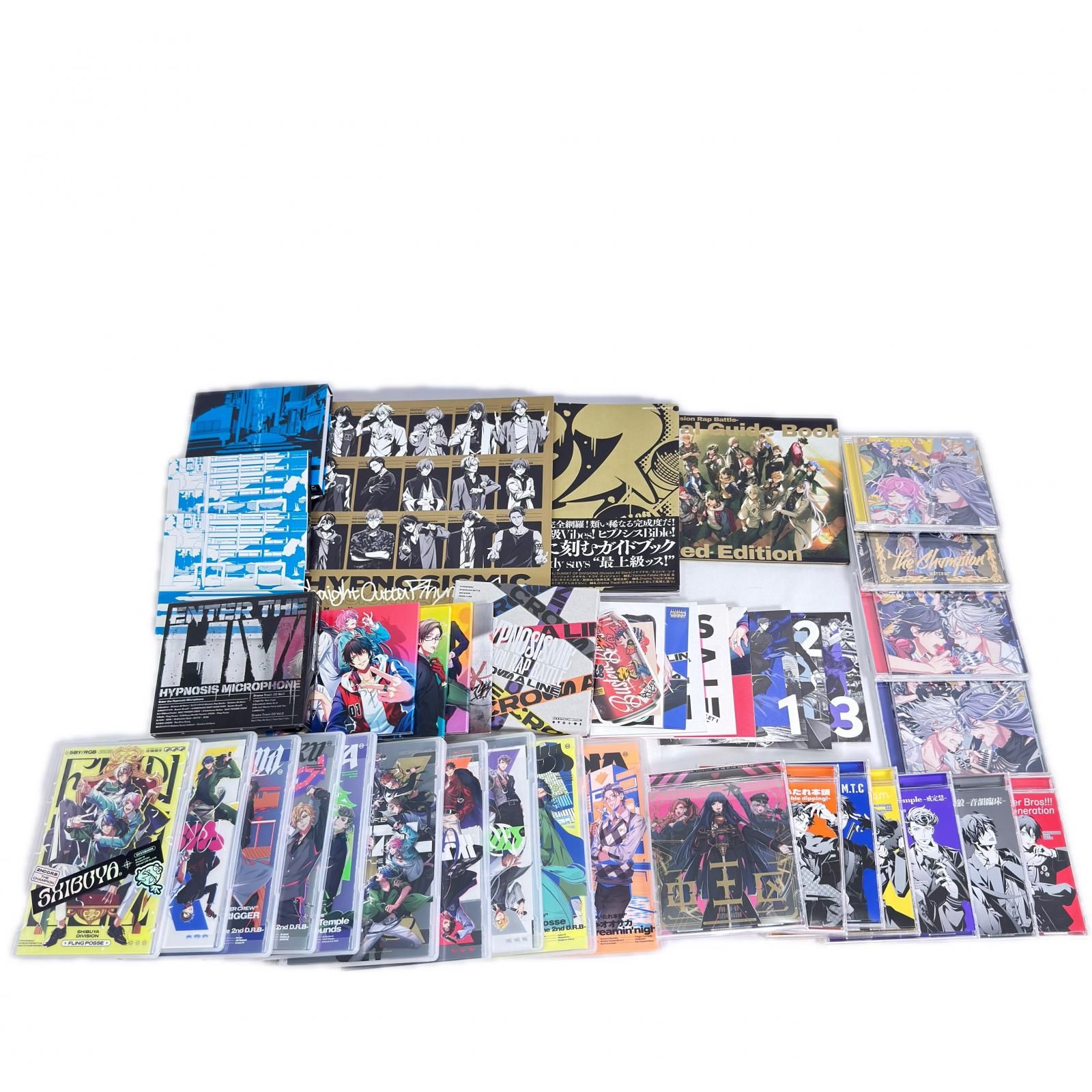 正常可動 ヒプノシスマイクまとめ 計28点 ガイドブック CD KING RECOR DS キングレコード コンパクトディスク ステッカー ブロマイド