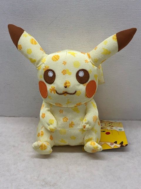 タグ付き☆ちりめん風ぬいぐるみ ピカチュウ ポケットモンスター