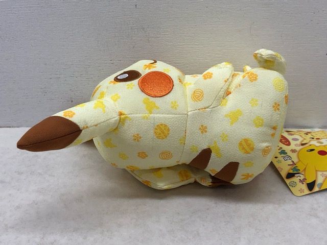タグ付き☆ちりめん風ぬいぐるみ ピカチュウ ポケットモンスター