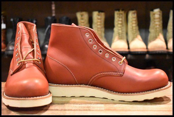 10 D 犬タグ復刻 19年 レッドウィング 8166 アイリッシュセッター 赤茶 オロラセット ブーツ redwing FL 019