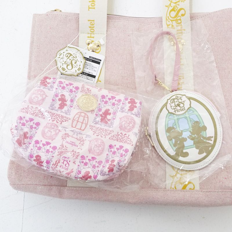 【新品·未使用·タグ付き】ファンタジースプリングス　限定トートバッグ ぬいバ 三重店】ディズニー ホテル エクスクルーシブ トートバッグ