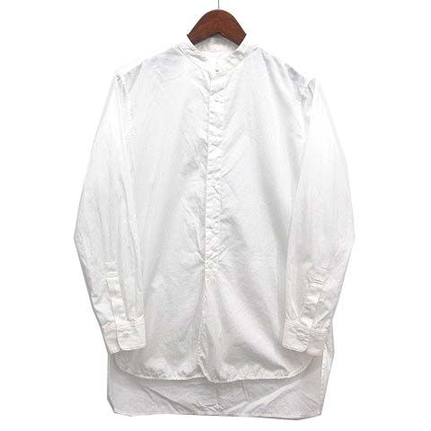 ワイズ Y s ヨウジヤマモト ブロード バンド シャツ ブラウス 長袖 コットン ホワイト 白 1 YH-B 13-001