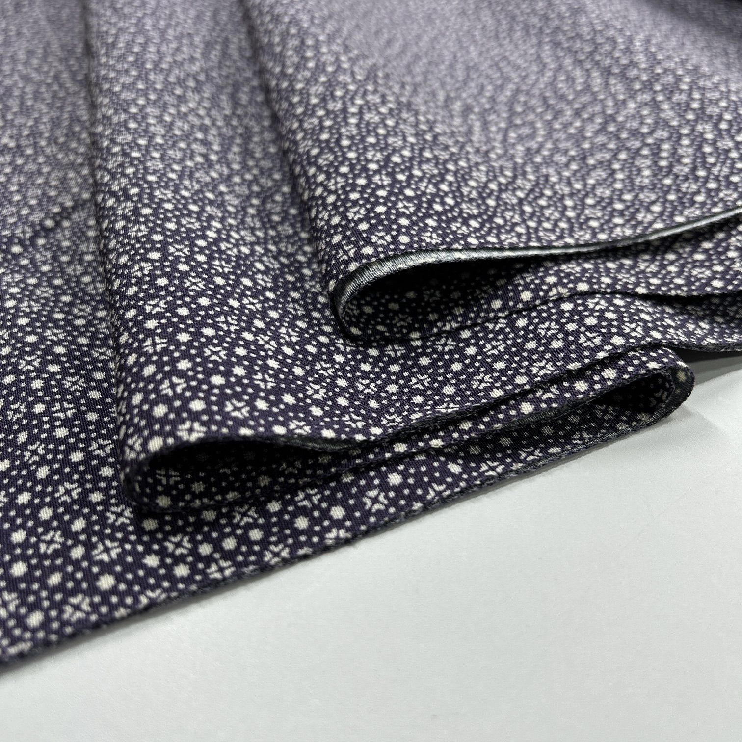 新品★﻿小紋 着尺 反物 リメイク-2 小紋 反物 着尺 2本 正絹 着物おまとめ売り 同梱購入歓迎 リメイク用