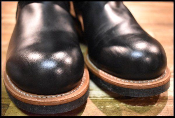  8 5 D 14年 レッドウィング 2268 エンジニア 黒 ブラッククローム スチールトゥ プルオン ブーツ redwing FL 021 エンジニアブーツ ブーツ 革靴