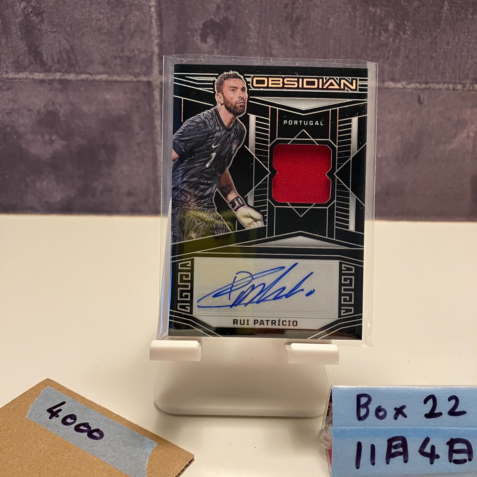 2023-24 Panini Rui Patrício 197/199 直筆サインカード Portugal