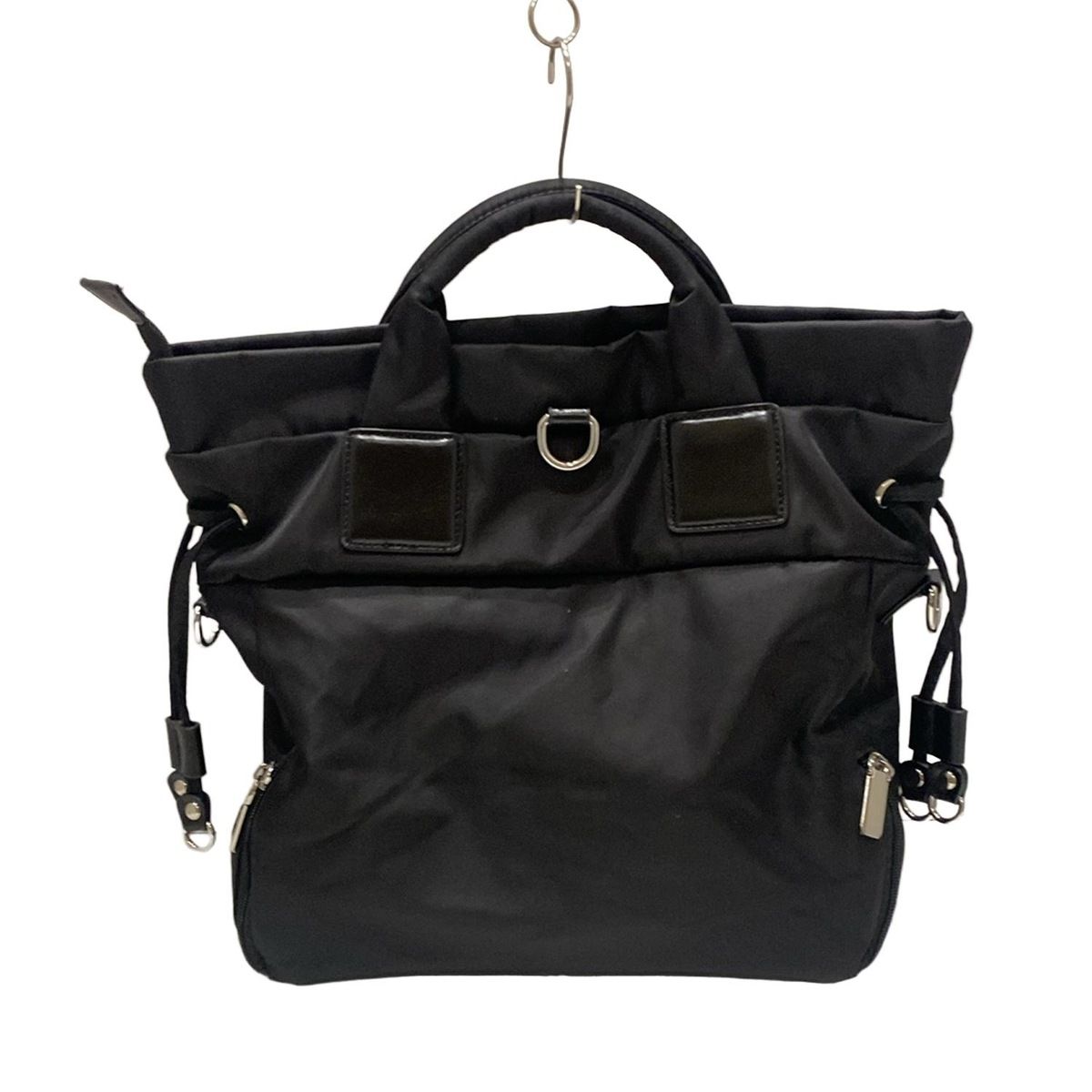 メルカリ市御礼値下げ　美品 JACQUESLECORRE ハンドバッグ 黒 JACQUES LE CORRE(ジャックルコー) ハンドバッグ - 黒×シルバー レザー