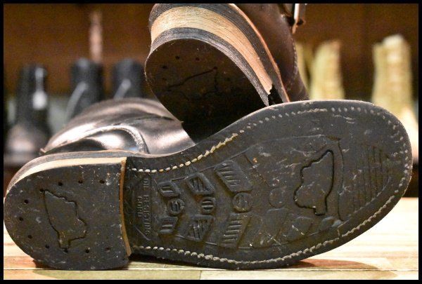  7 D PT 83 91年 刻印 レッドウィング 2268 エンジニア 黒 ブラック クローム スチールトゥ ブーツ redwing 91 FL 026 エンジニアブーツ ブーツ 革靴