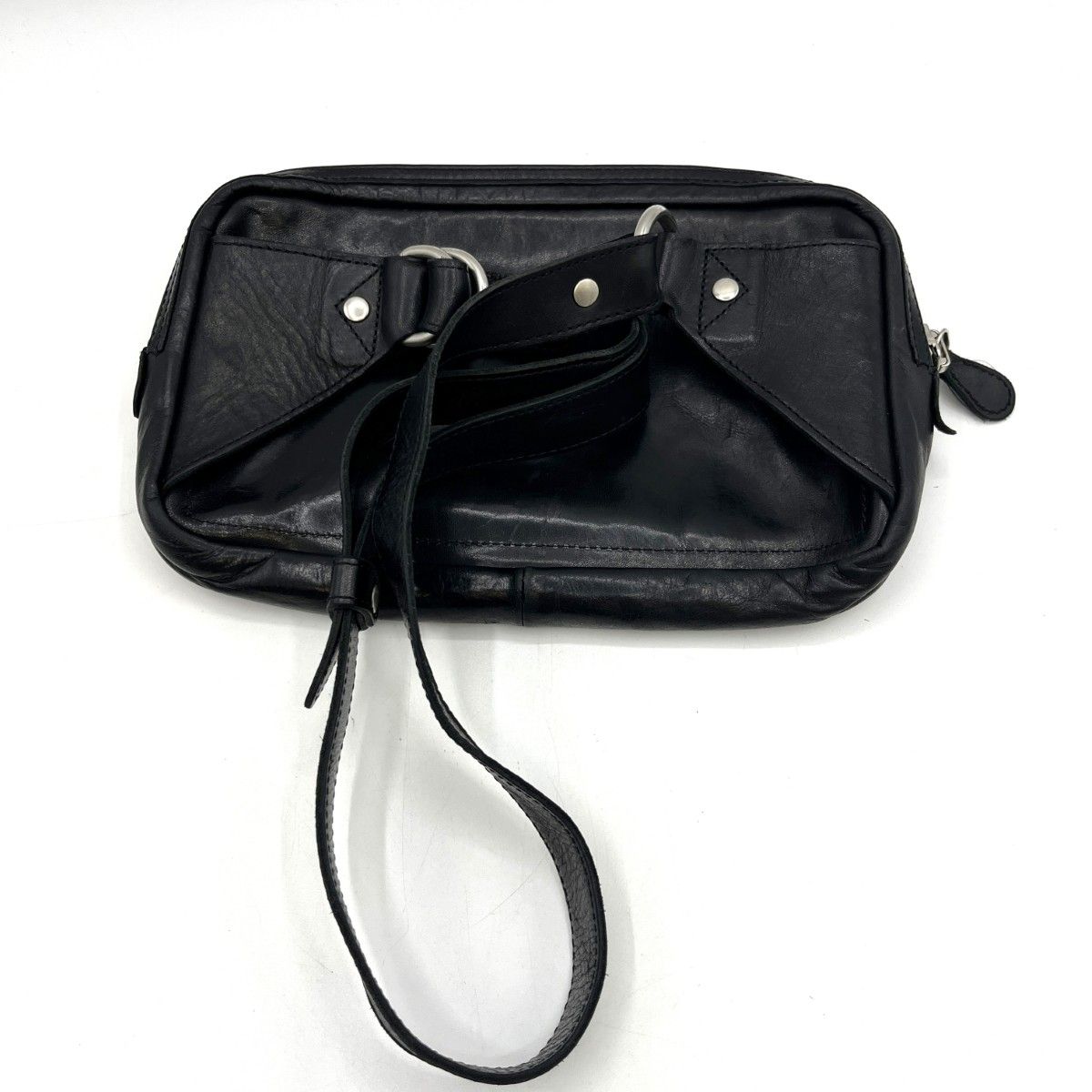 ◎◎GANZO ボディーバッグ サケット4 ホースレザー ブラック - メルカリ