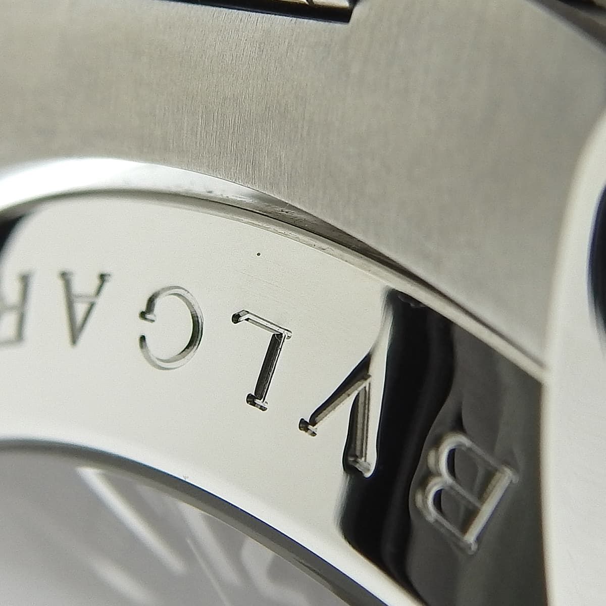  保証書付 ブルガリ アショーマ クロノグラフ AA 48 SCH SS グレー 自動巻き メンズ アラモード 自動巻き時計 腕時計(アナログ)