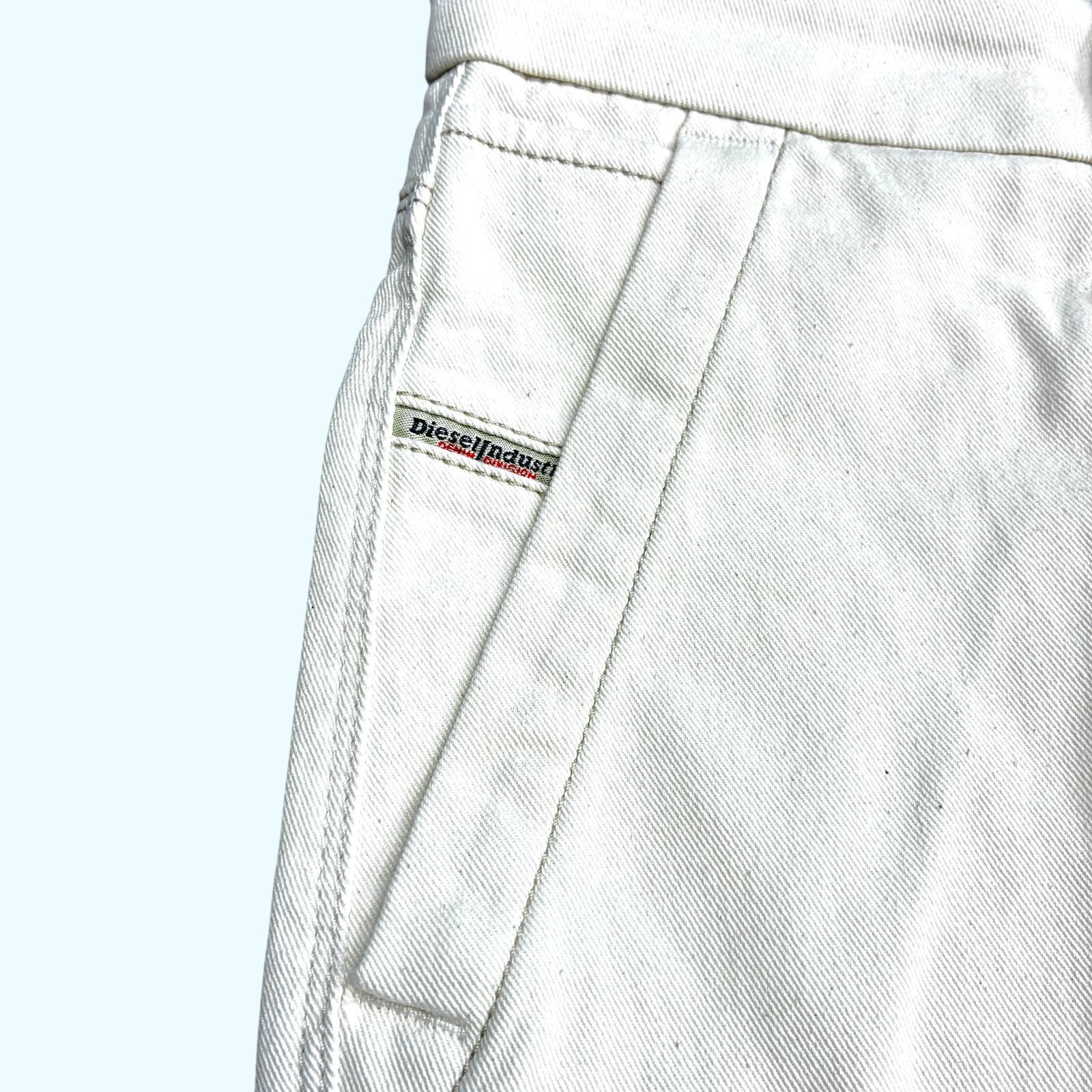 00s DIESEL FLAIR LEGG デニム フレア パンツ ホワイト カットオフ 