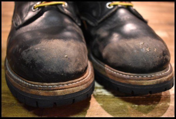  7 5 D PT 83 92年 刻印 レッドウィング 2218 ロガー 黒 ブラッククローム スチールトゥ ブーツ redwing FL 027 ワークブーツ ブーツ 革靴