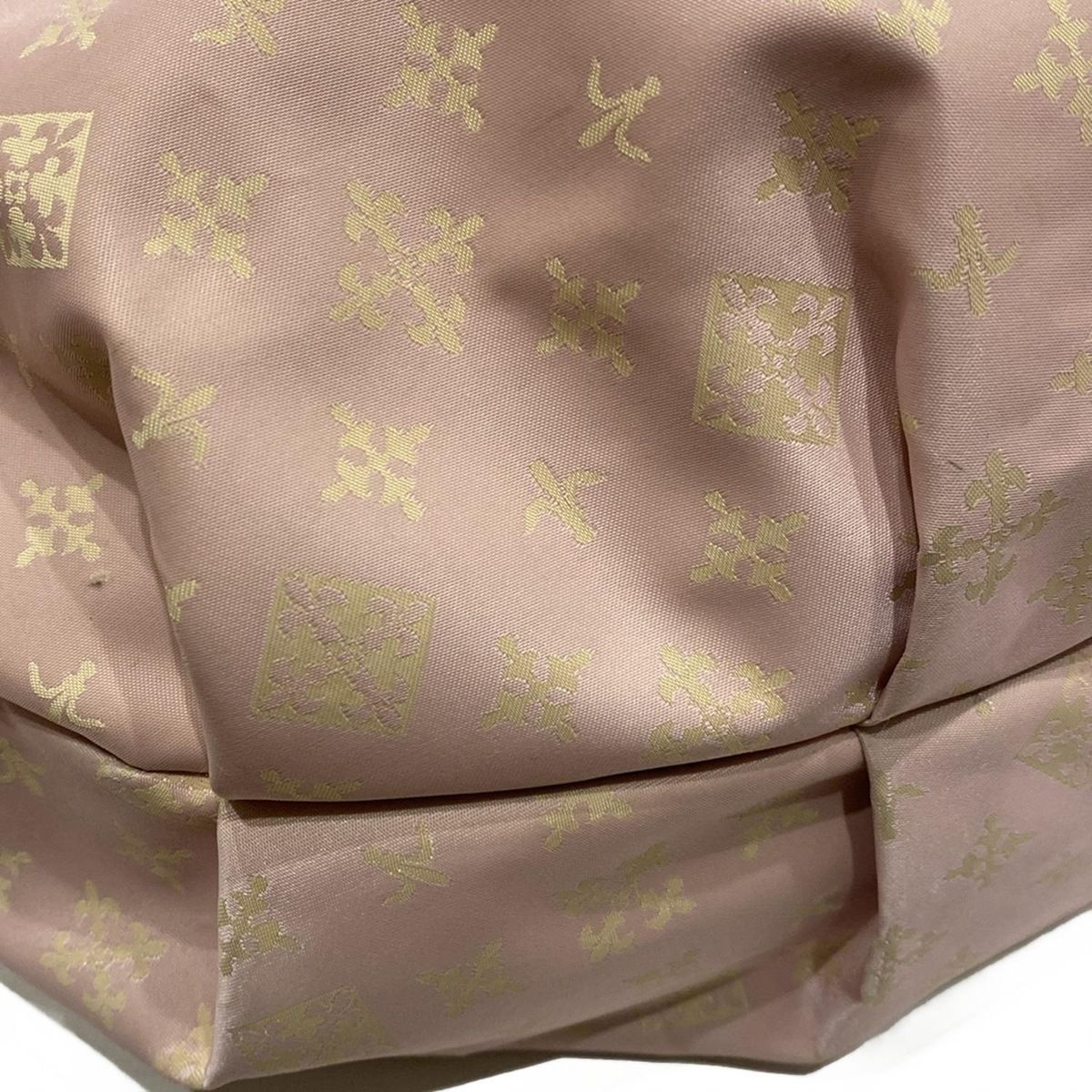  russet ラシット トートバッグ - ピンク×ライトイエロー×ブラウン レザー トートバッグ バッグ