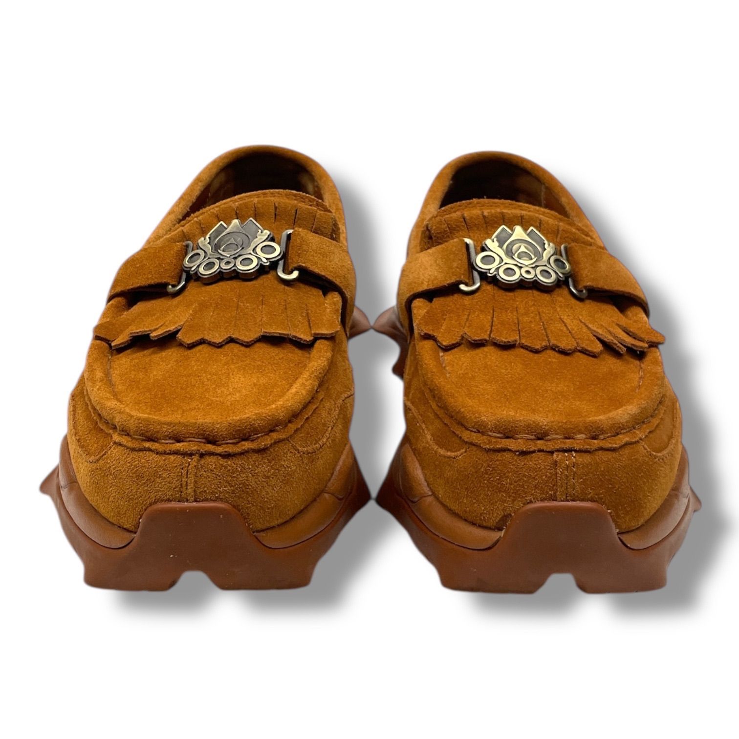 き PUMA プーマ Nitefox Loafer SD Palomo 厚底ローファー パロモ スエード シューズ 靴 396816 茶色 ブラウン 25 cm レディース メンズ 通年 ゴーゴー古着 26 No.1415