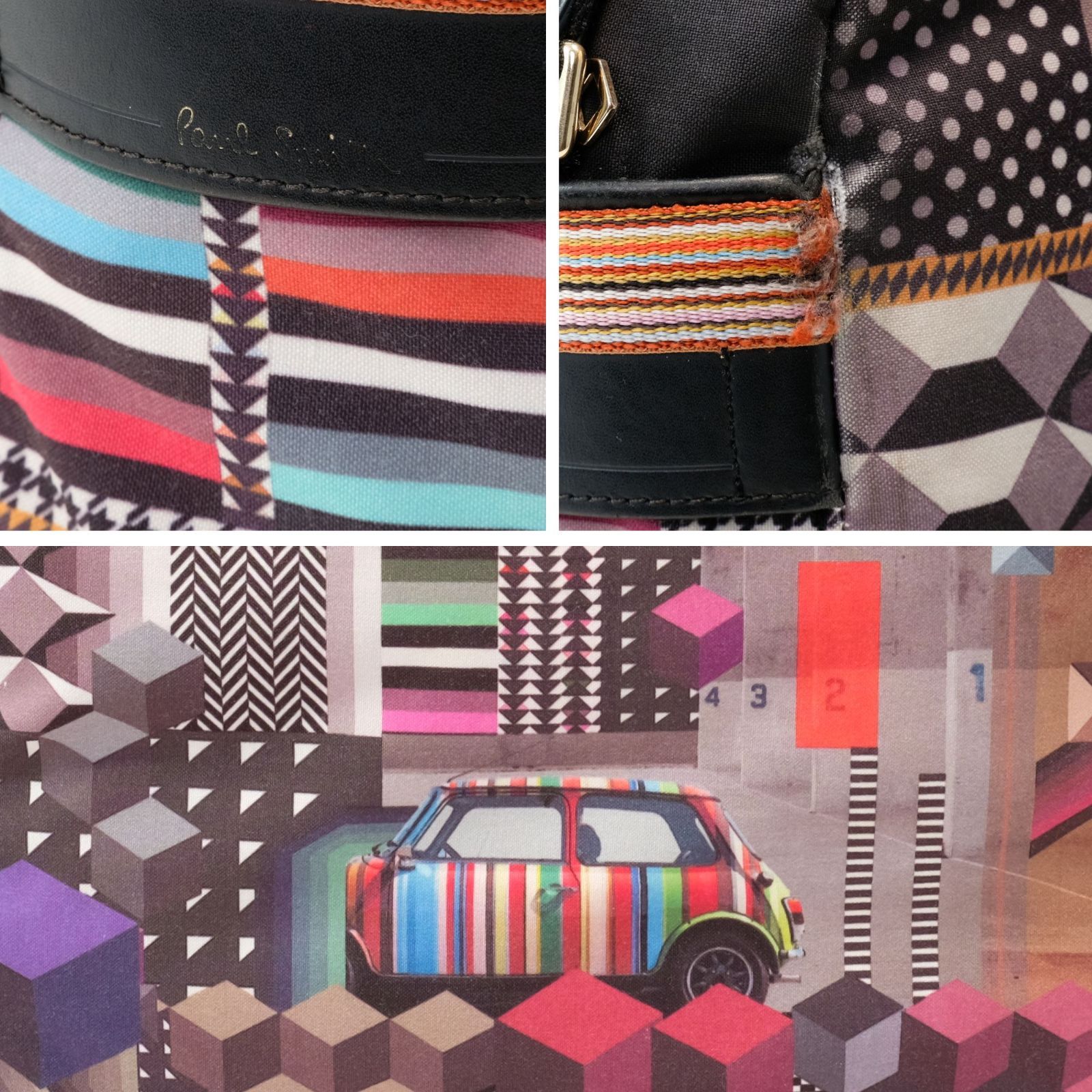 希少】Paul Smith ポールスミス ショルダーバッグ 車 マルチカラー 