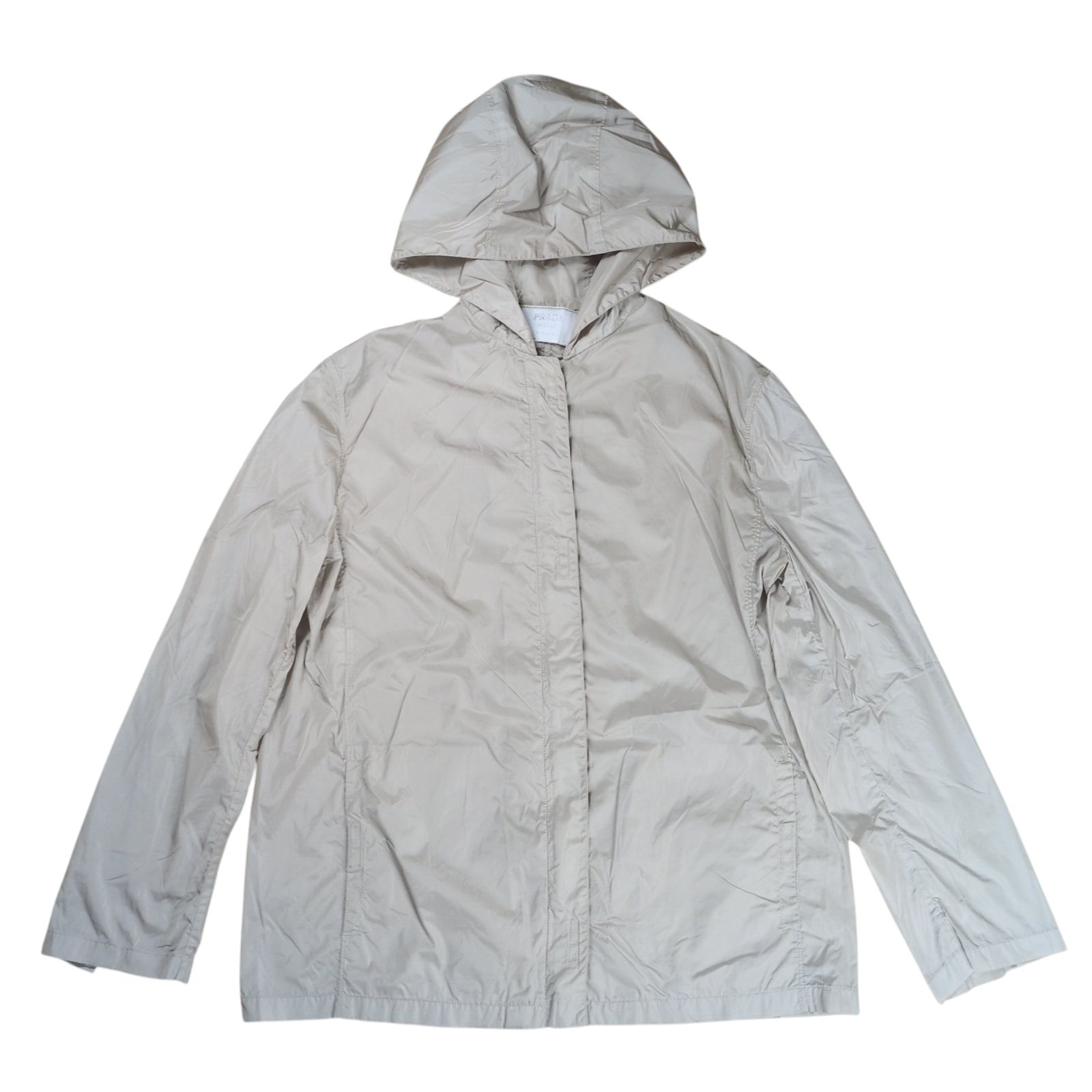 PRADA 1990 s Zip Up Nylon Hooded Jacket