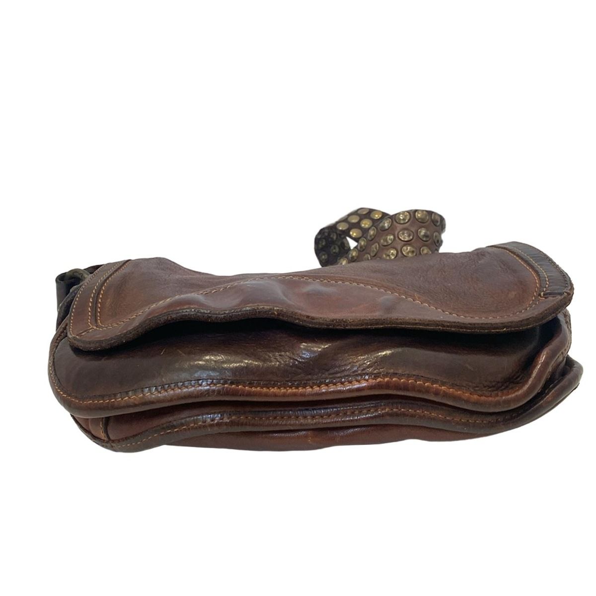 CAMPOMAGGI(カンポマッジ) ショルダーバッグ - ダークブラウン