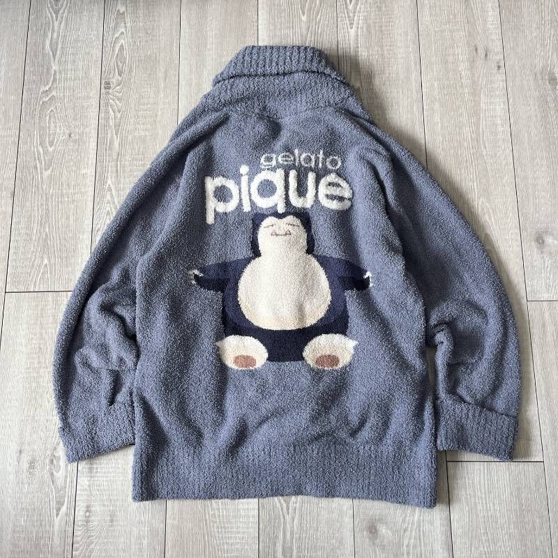 Gelato Pique Pokémon Sleep Snorlax Cardigan S M Near Mint ジェラートピケ ポケモンスリープ カビゴンカーディガン