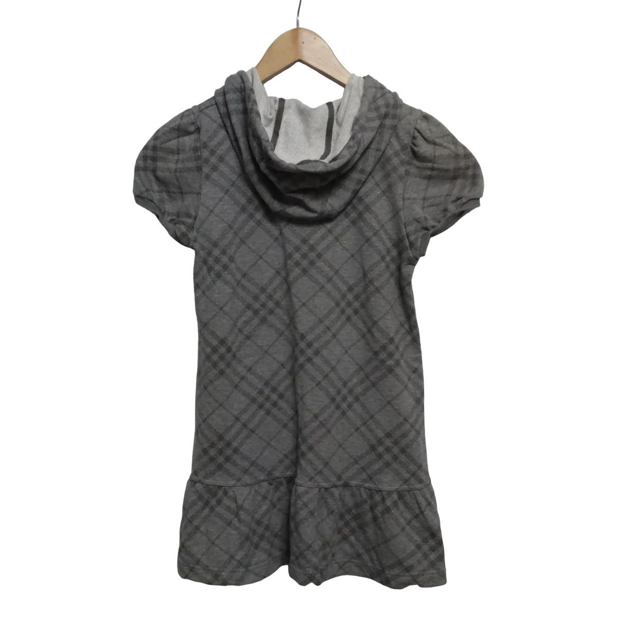 Burberry Blue Label バーバリーブルーレーベル チュニック サイズ38 M レディース - グレー×ダークグレー 半袖 チェック柄