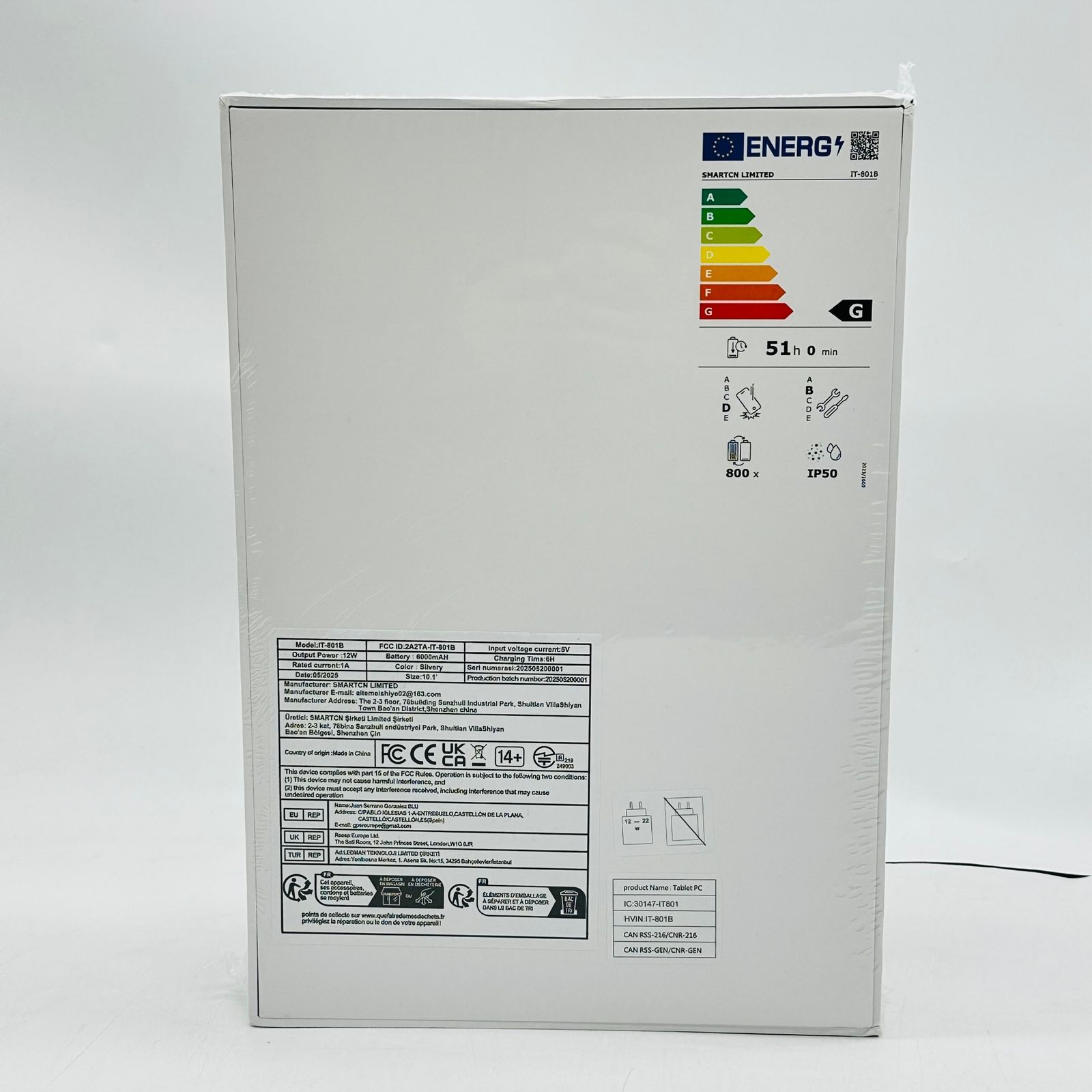 ATMPC IT-801 B タブレット Android 14 128 GB