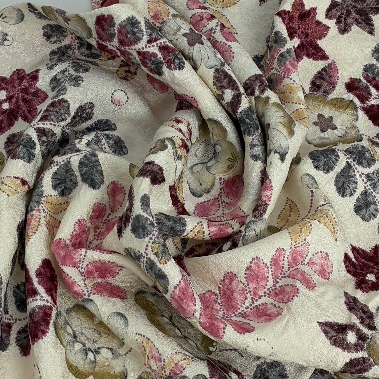 小紋 辻ヶ花絞り 裄65 素敵な染め 正絹 着物 MK-2305 - メルカリ