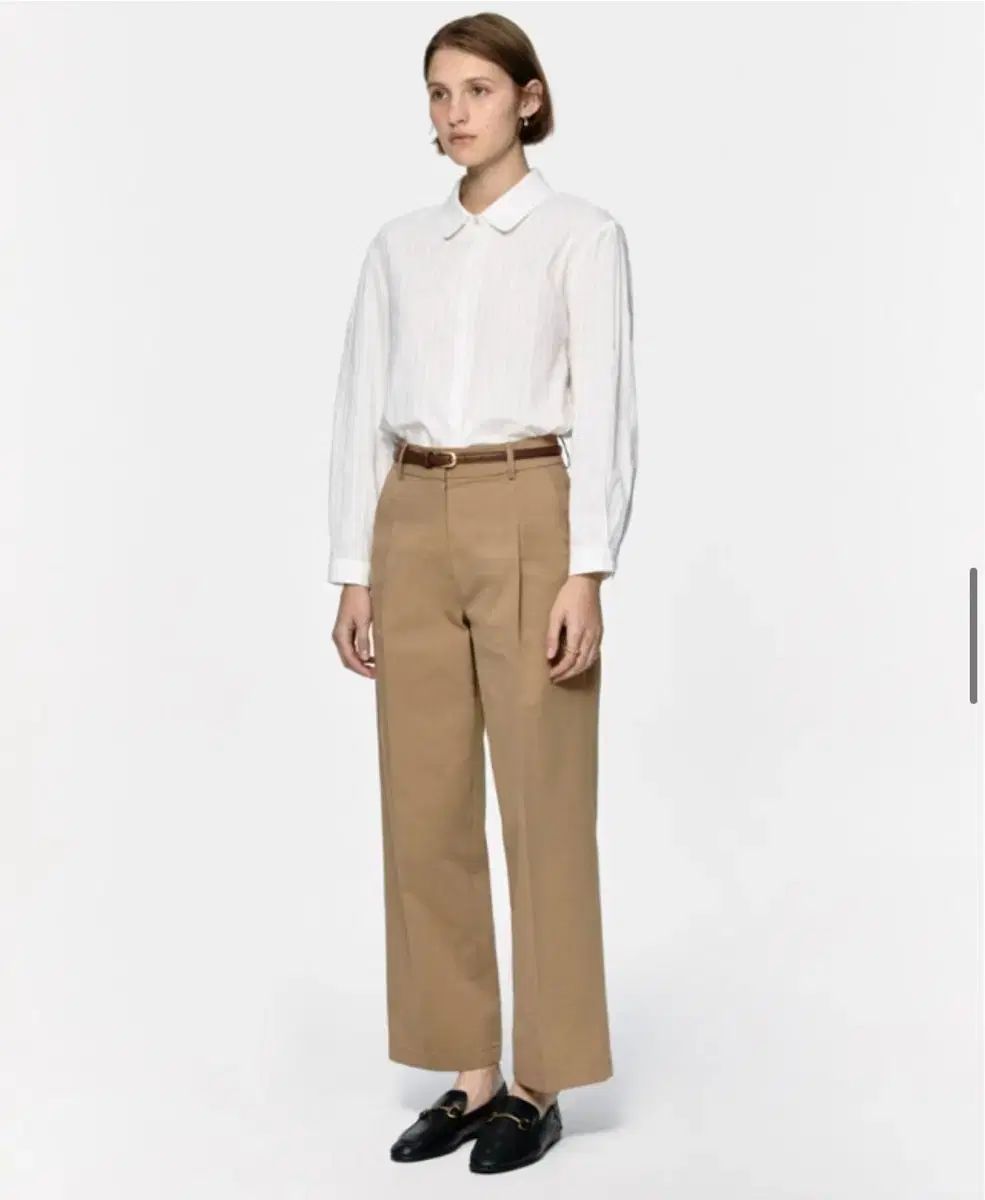 XS ディパウンド ピンタック チノ パンツ ベージュ depound