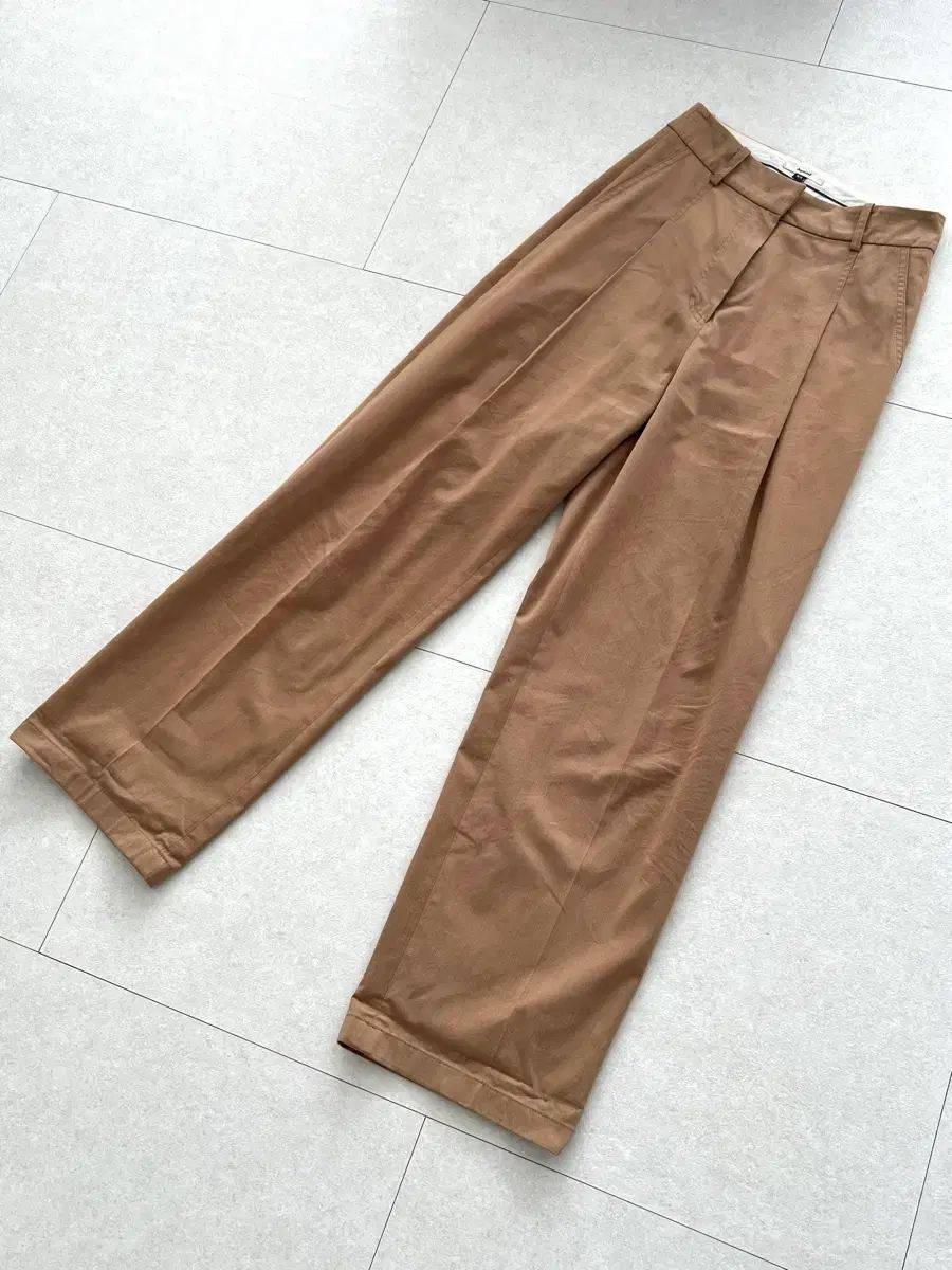 XS ディパウンド ピンタック チノ パンツ ベージュ depound