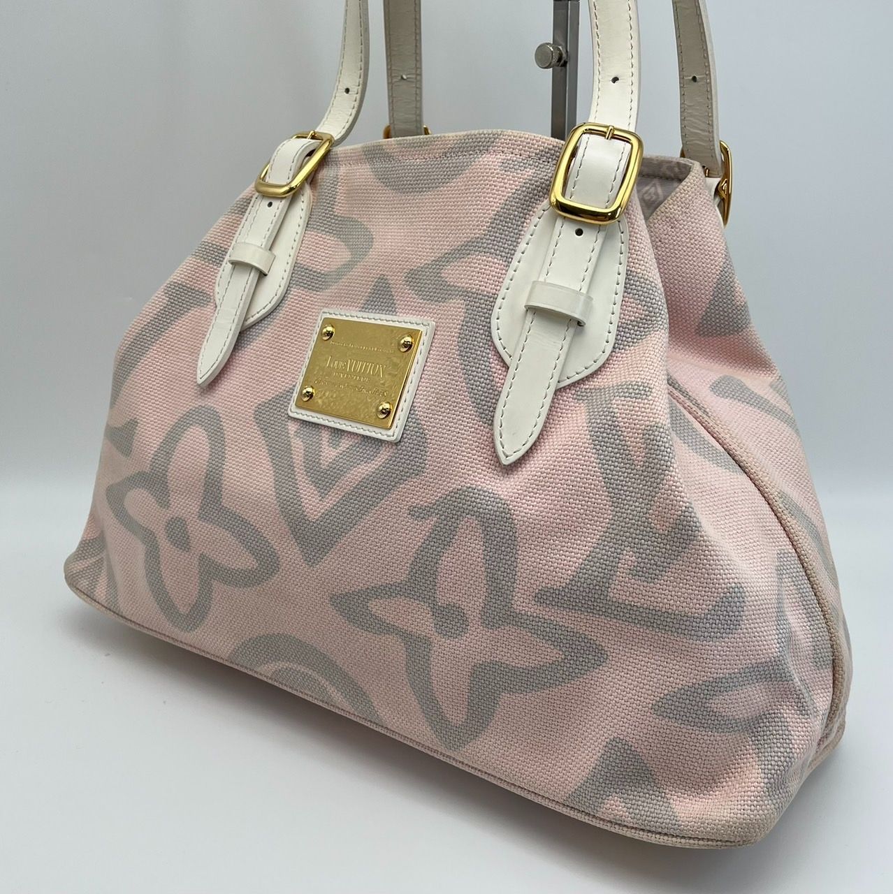 ルイ ヴィトン Louis Vuitton タイシエンヌ PM ショルダーバッグ クルーズライン トートバッグ キャンバス ローズ M 95672