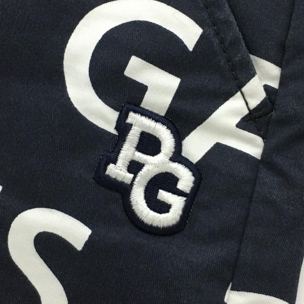 パーリーゲイツ スカート ネイビー×白 ロゴ総柄 内側30周年 レディース