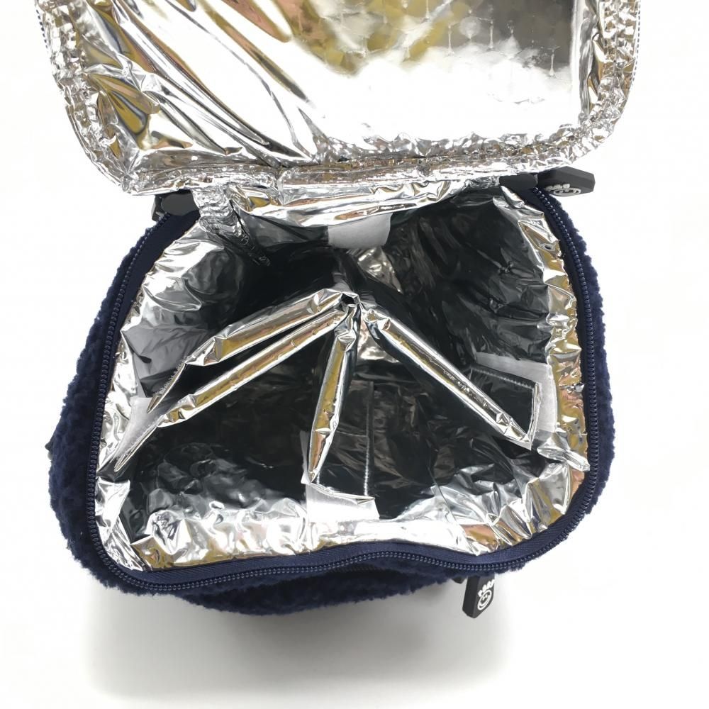 超美品】パーリーゲイツ 保温カートバッグ ネイビー ボア 内側仕切り板