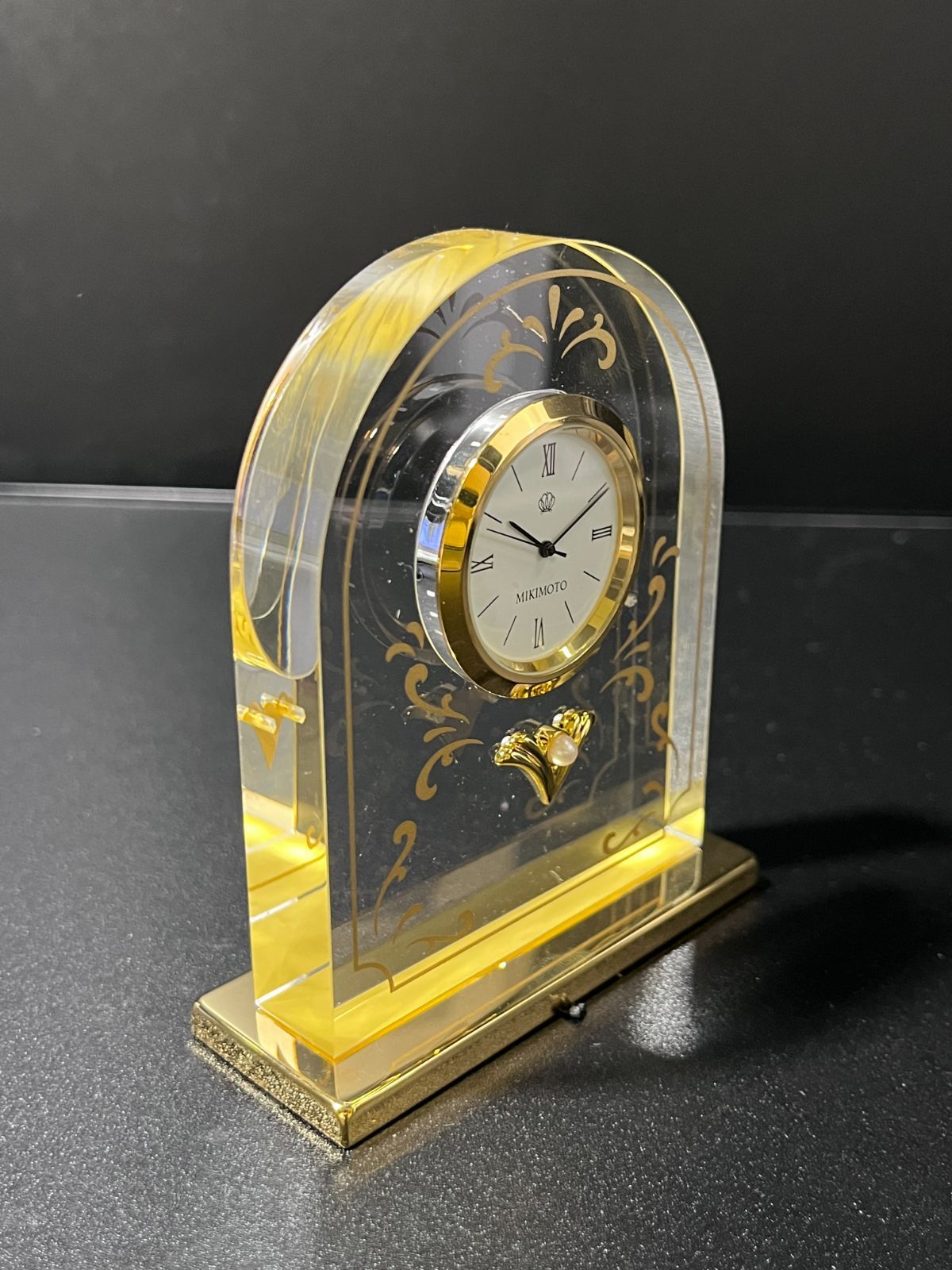 ミキモト パール付き 置時計 B25121193 - メルカリ
