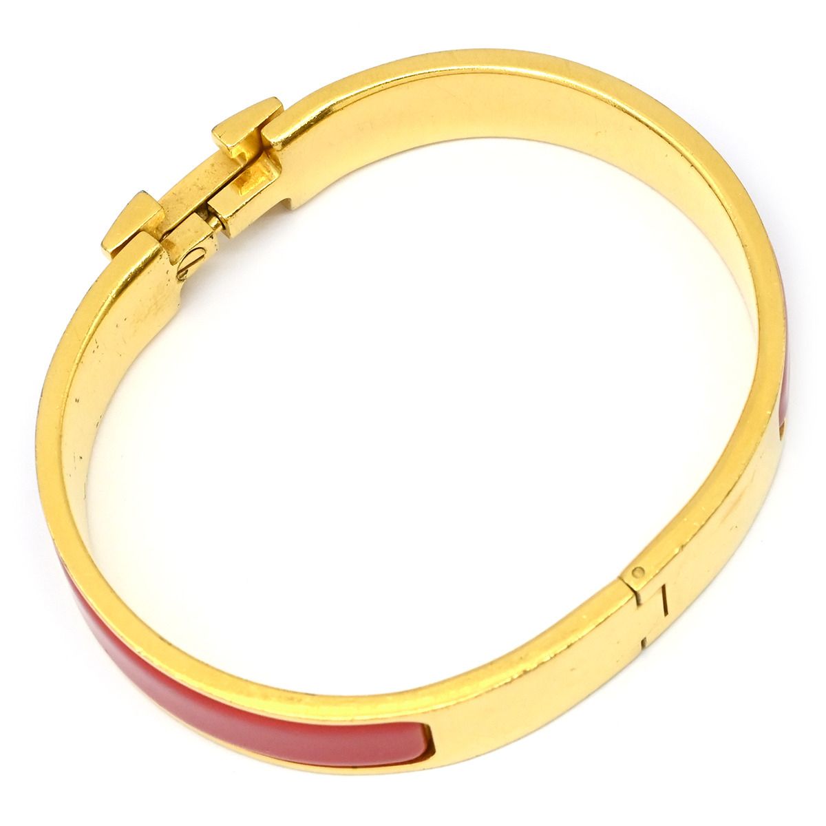 HERMEエルメス エナメルブレスレット ユニ バングルGPメッキ ゴールド 楽天市場】HERMES(エルメス) ユニ エナメルブレスレット メタル(GP