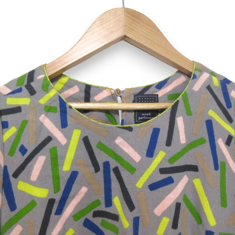 良品 mina perhonen ミナペルホネン light stick 長袖 マキシ丈