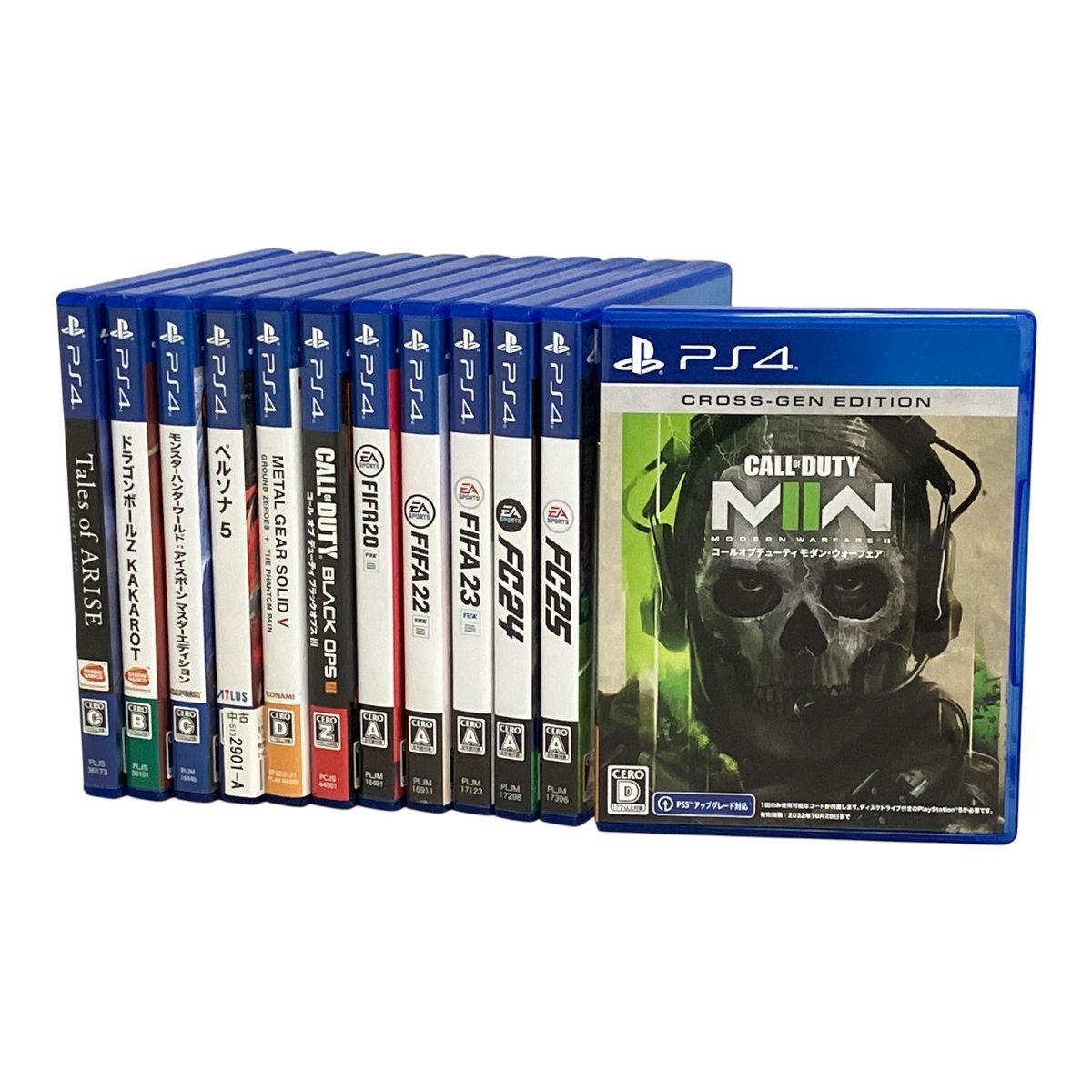 PS 4ソフト FIFA COD ドラゴンボール メタルギア等 12本セット ゲーム機