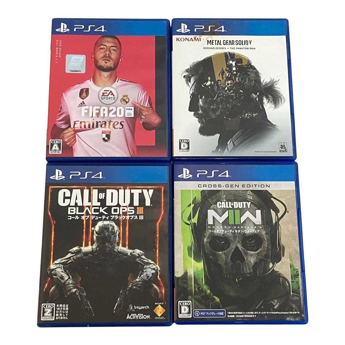  PS 4ソフト FIFA COD ドラゴンボール メタルギア等 12本セット ゲーム機 ソフト(パッケージ版) プレイステーション4(PS4)