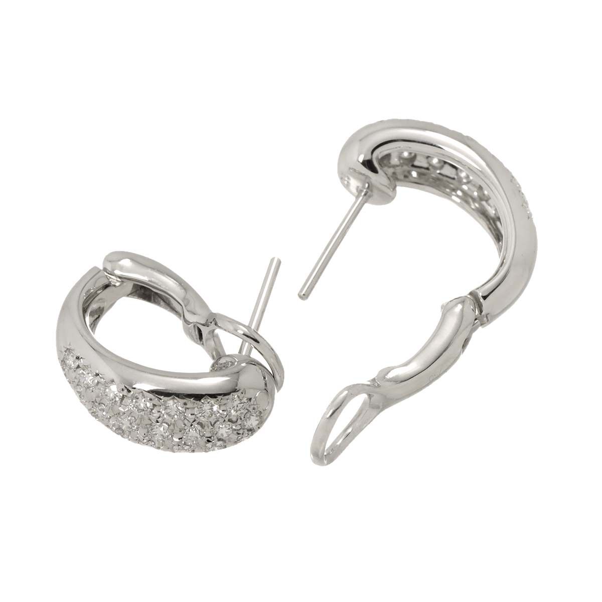 タサキ TASAKI ダイヤ 00.35ct/0.35ct ピアス K18 WG ホワイトゴールド