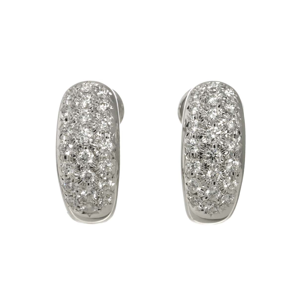 タサキ TASAKI ダイヤ 00.35ct/0.35ct ピアス K18 WG ホワイトゴールド