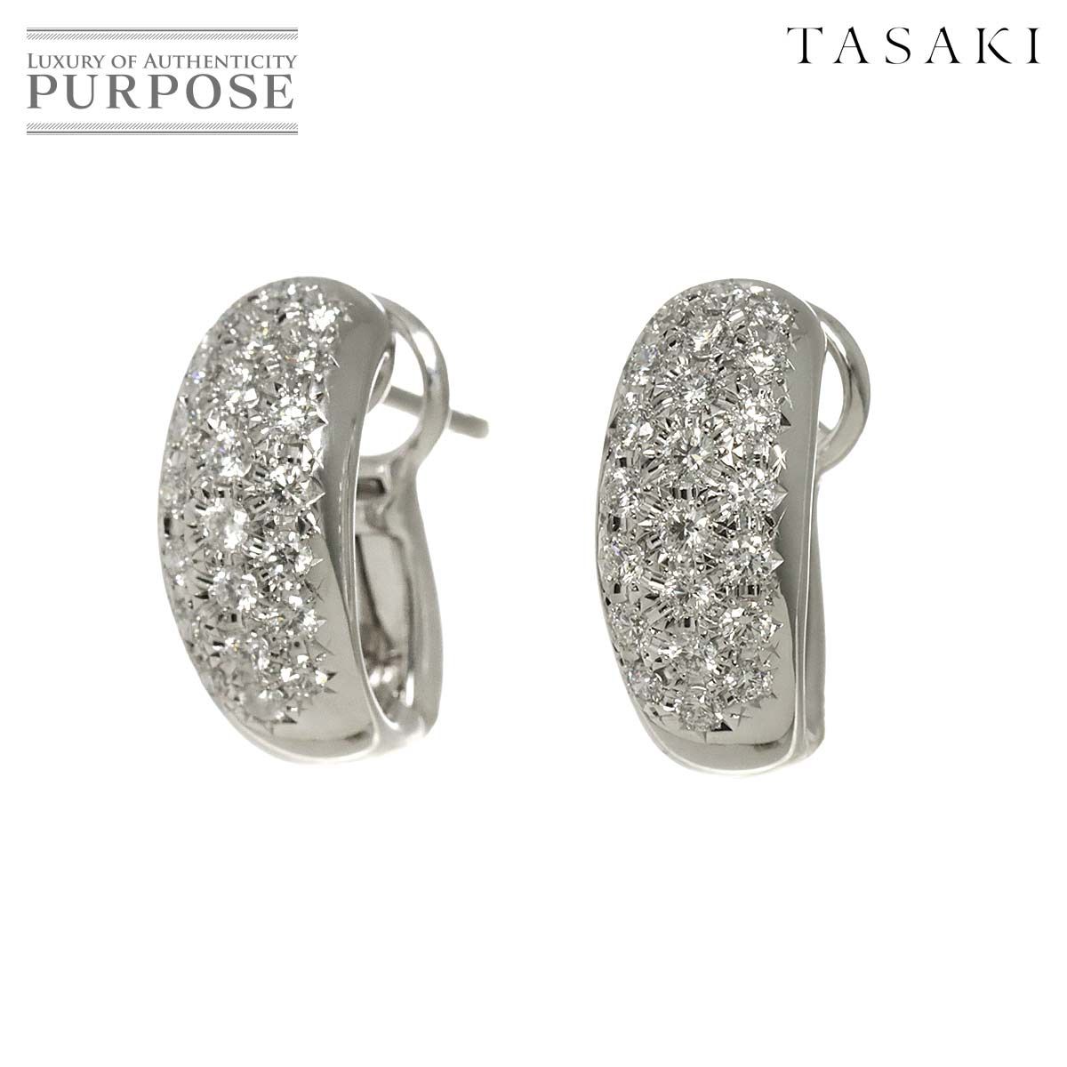 タサキ　ダイヤK18ピアス タサキ TASAKI ダイヤ 00.35ct/0.35ct ピアス K18 WG ホワイトゴールド