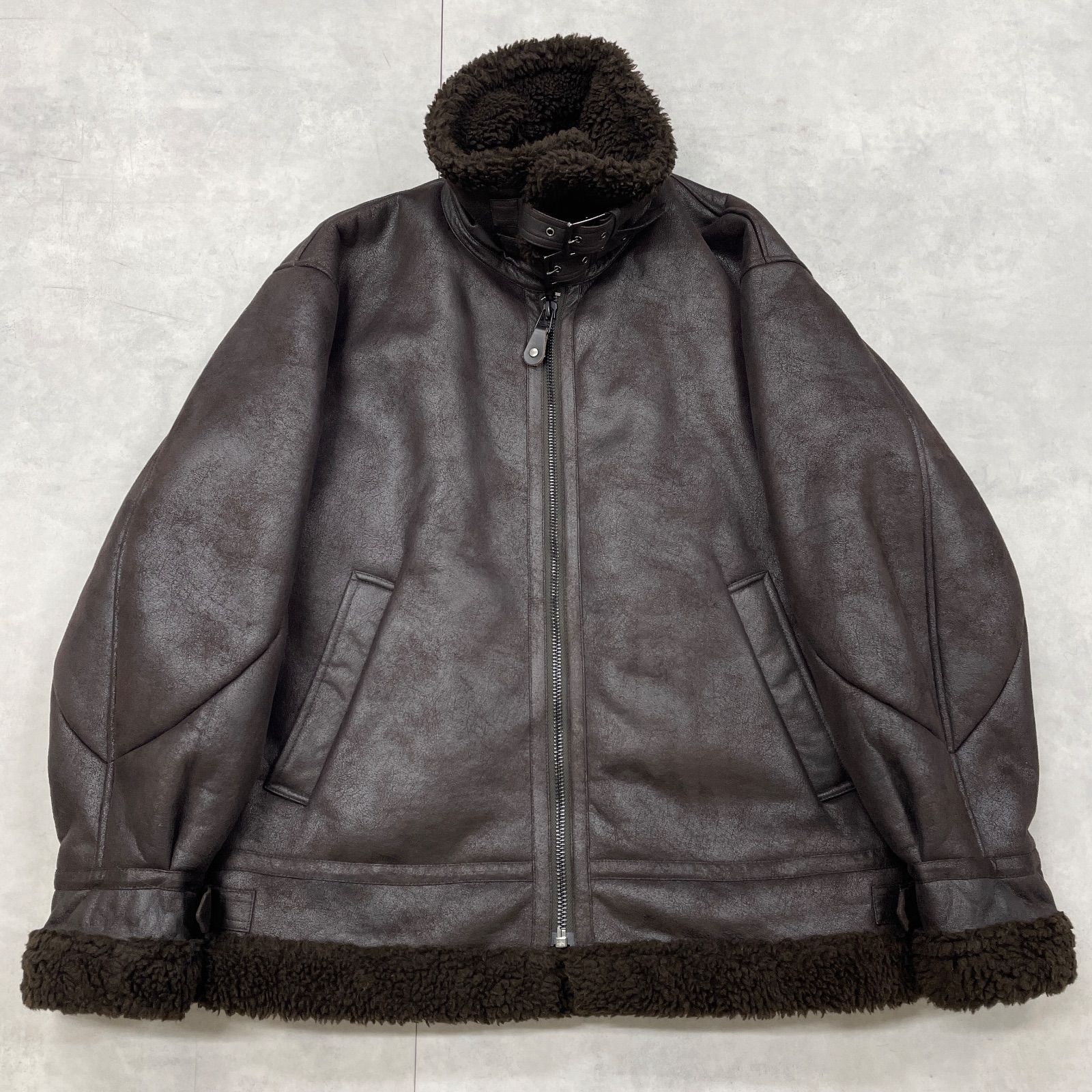 monkey time モンキータイム フェイクムートン B-3ジャケット ブルゾン