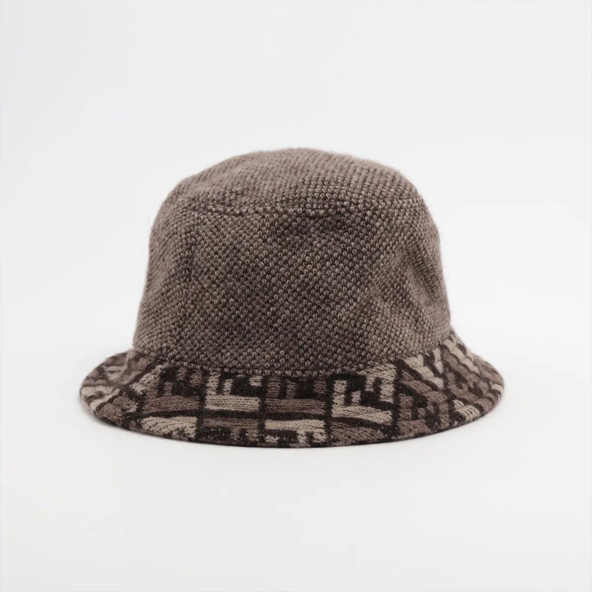 フェンディ ズッカ バケットハット バケハ カシミヤ 混 帽子 ファッション おしゃれ メンズ レディース MMM DE 53-4