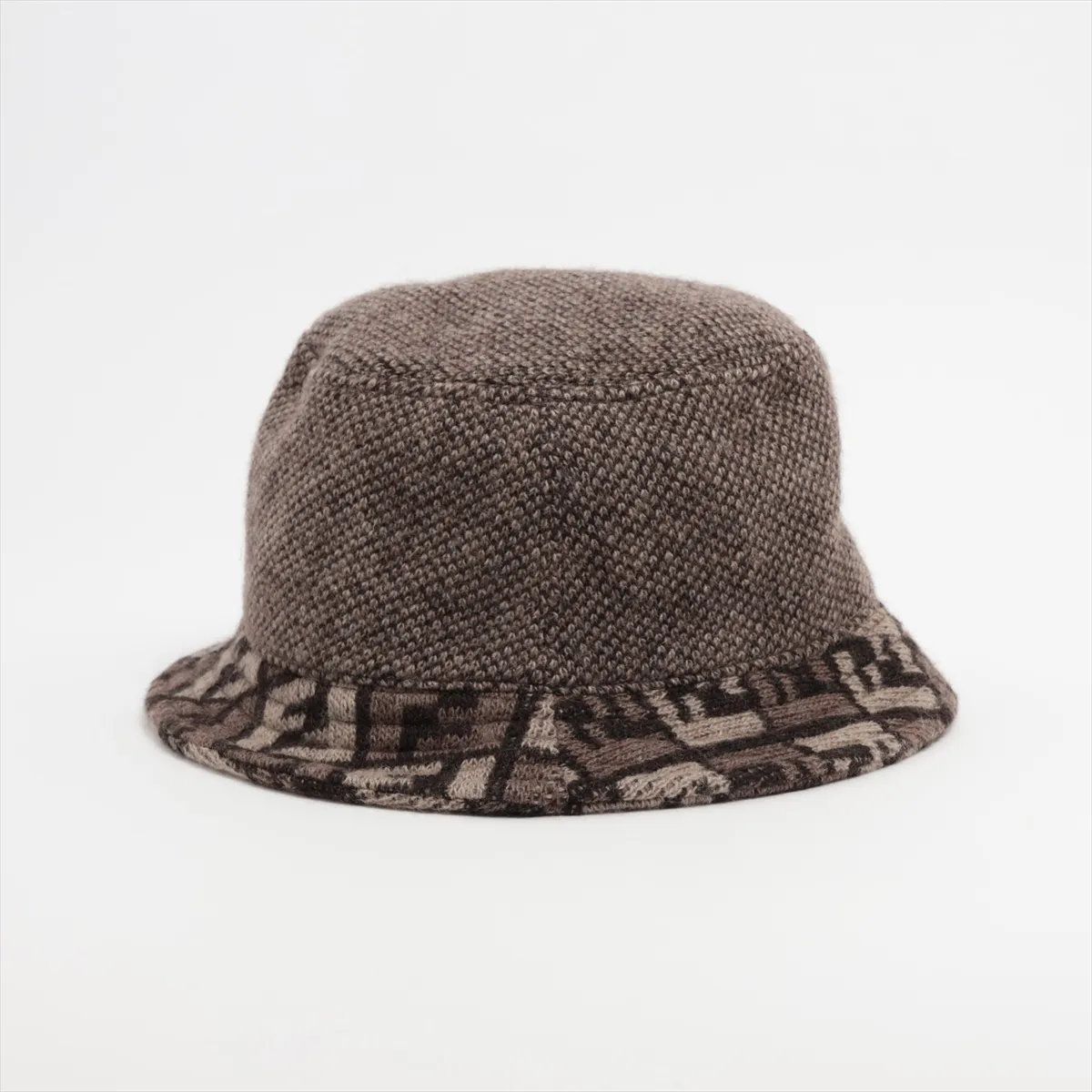 美品 フェンディ ズッカ バケットハット バケハ カシミヤ 混 帽子