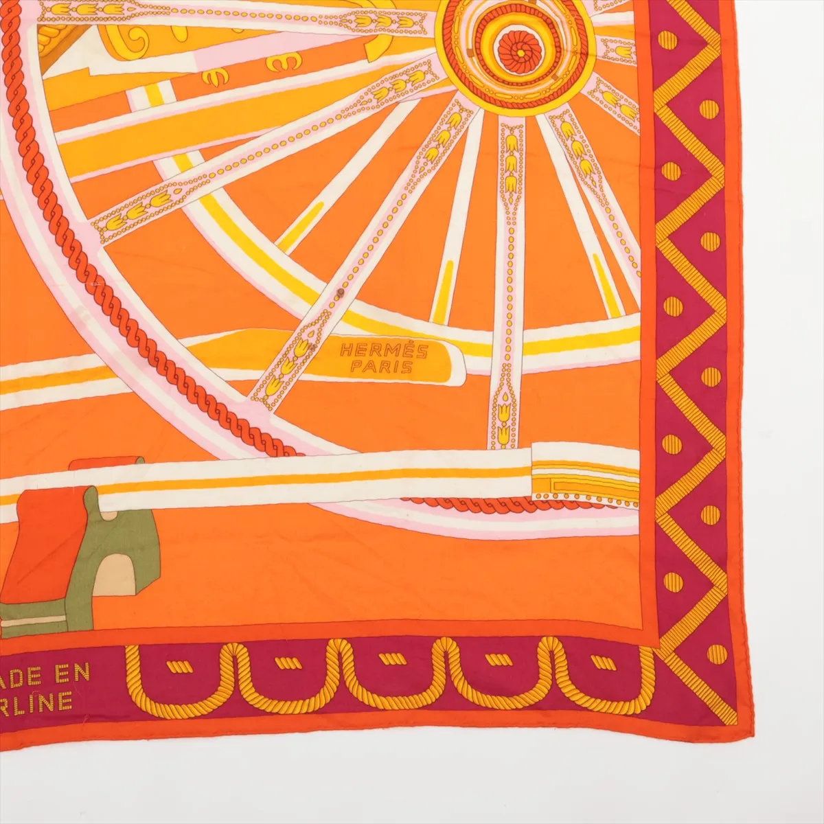 美品 エルメス カレ ジェアン 140 Balade en Berline ベルリンヌ馬車に