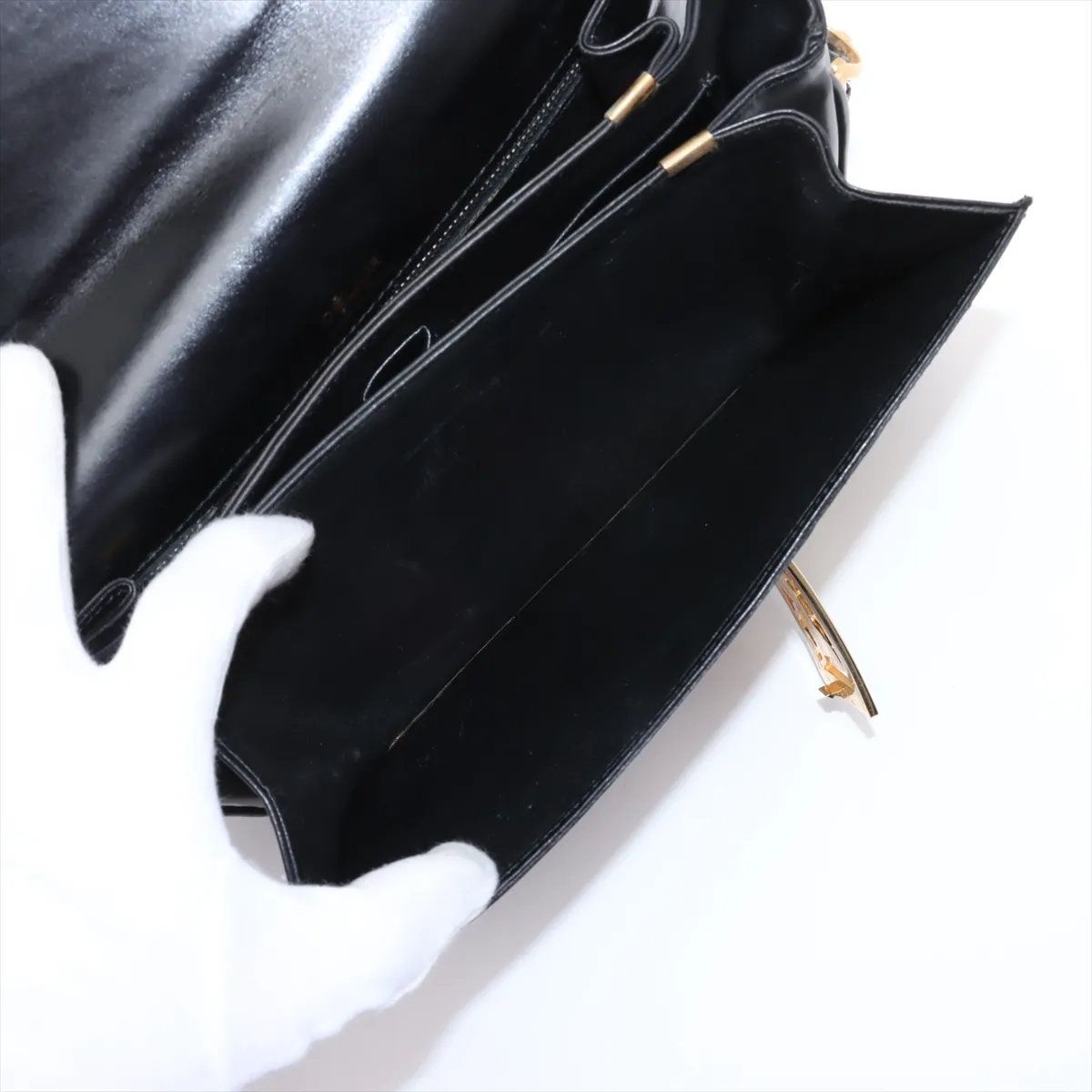 美品 ヴィンテージ セリーヌ 馬車金具 レザー ショルダーバッグ 肩掛け