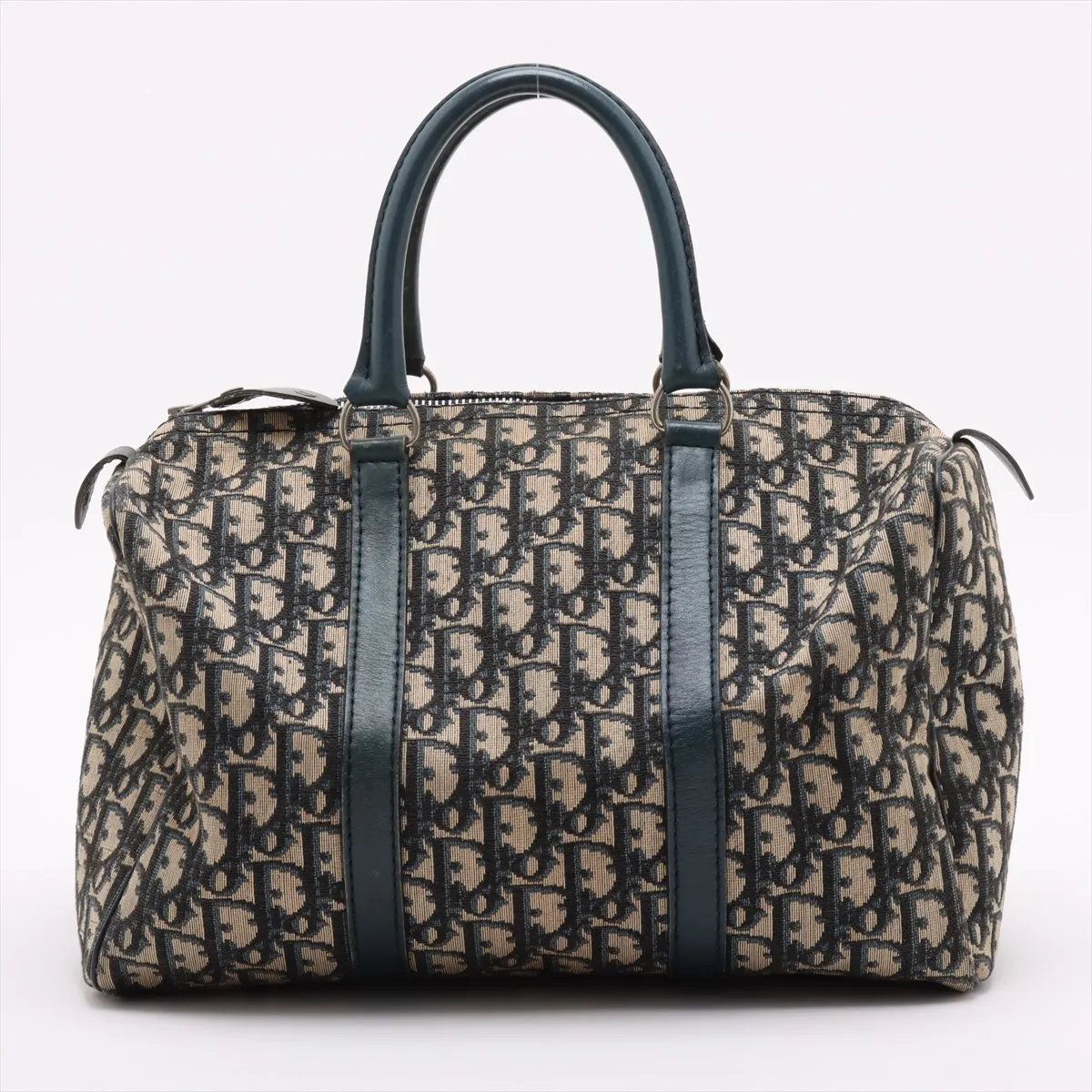 クリスチャンディオール トロッター ミニ ボストン レザー キャンバス クリスチャンディオール トロッター ミニ ボストン レザー キャンバス