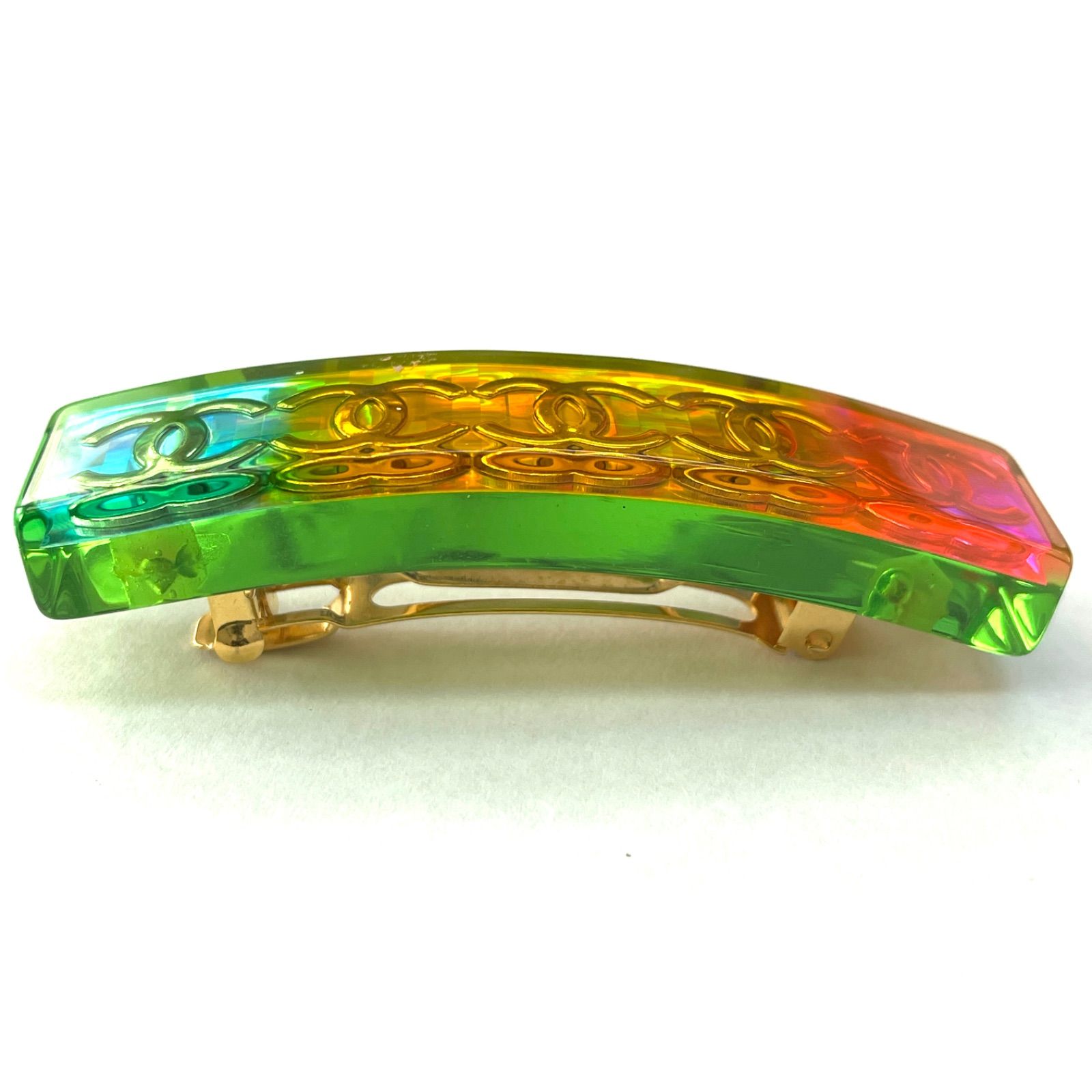 ✨美品✨CHANEL シャネル バレッタ ココマーク 97A レインボー ヘア