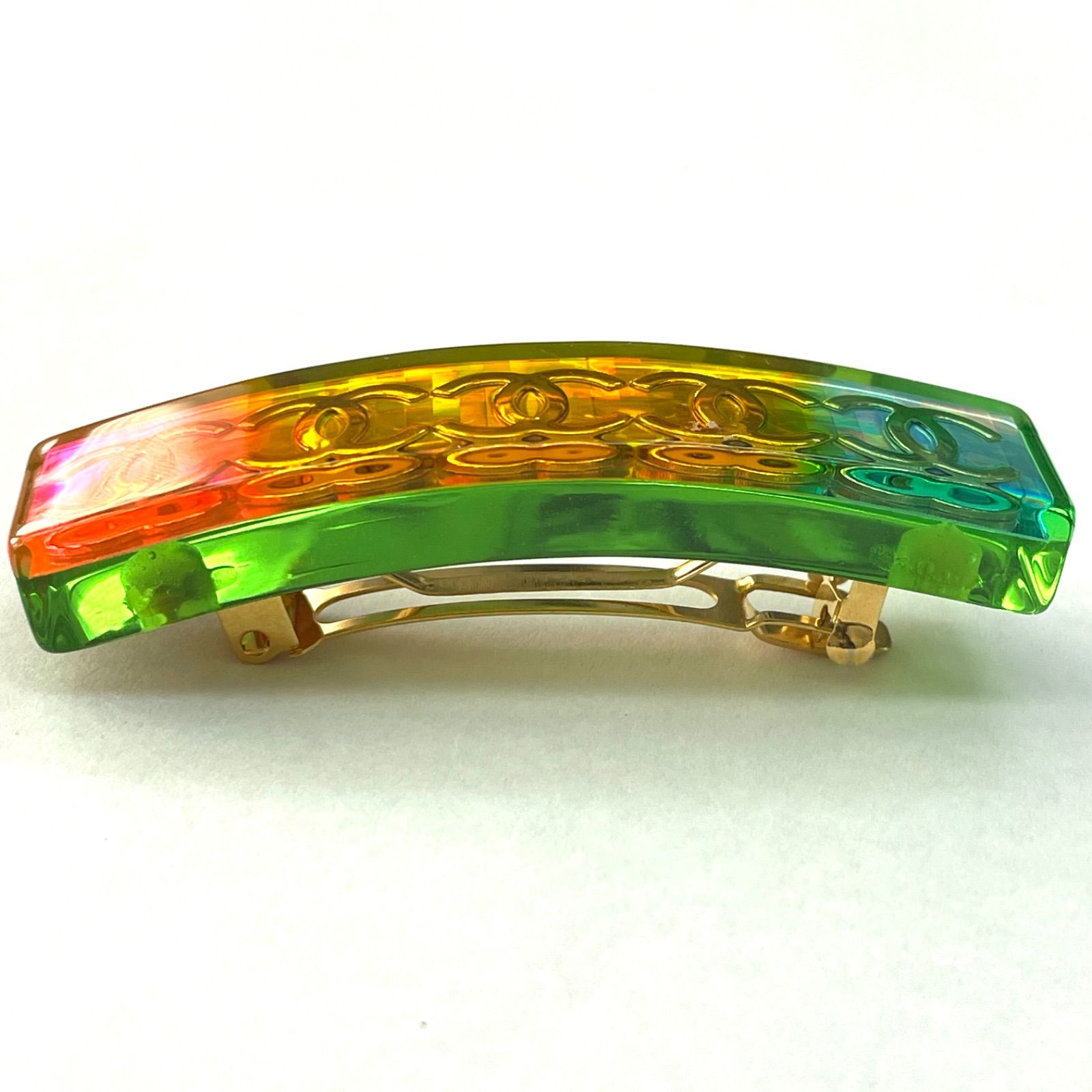 ✨美品✨CHANEL シャネル バレッタ ココマーク 97A レインボー ヘア