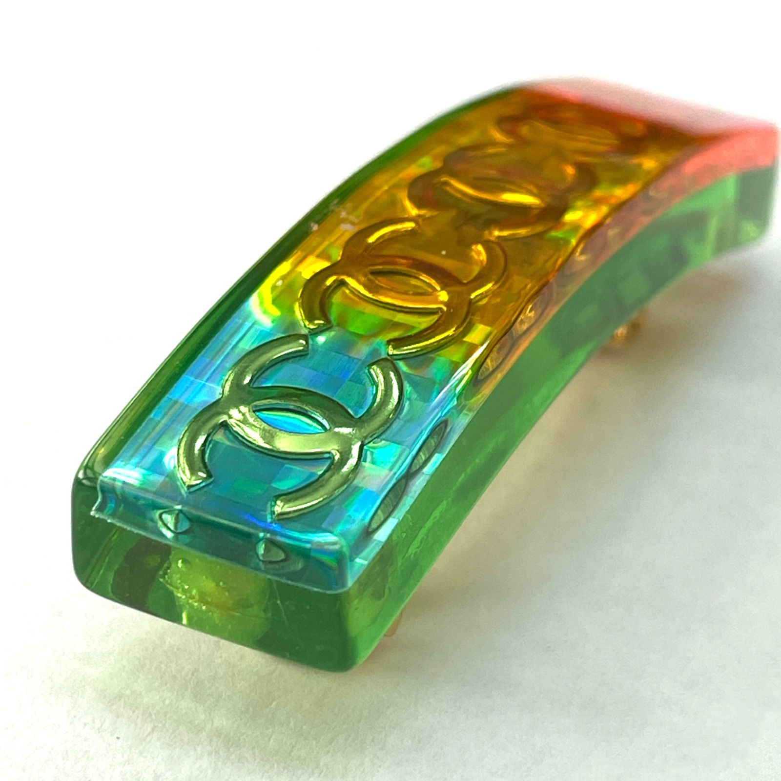 ✨美品✨CHANEL シャネル バレッタ ココマーク 97A レインボー ヘア